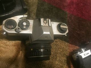 Two (2) Vintage Pentax K1000 35 mm Cameras w/ 50 mm lenses 8