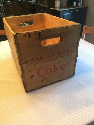 Vintage Coca Cola Hutchinson Hutch Bottle Wooden Crate Tote Carrier 2