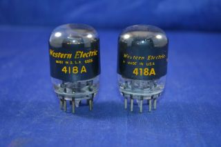 (1) Western Electric 418a Audio/amplifier Type Vacuum Tubes