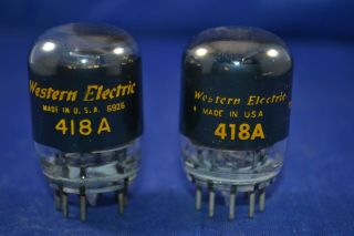 (1) Western Electric 418A Audio/Amplifier Type Vacuum Tubes 2