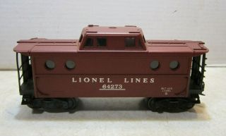 Vintage Lionel Lines 64273 Lighted Caboose Train Car Porthole O or S w Box KK245 4