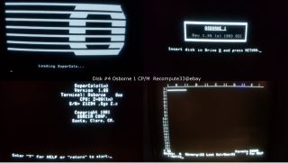 Osborne 1 / 1A System/bootdisk 5 DISKS CP/M,  Help,  Mbasic,  SuperCalc,  Wordstar,  etc. 6