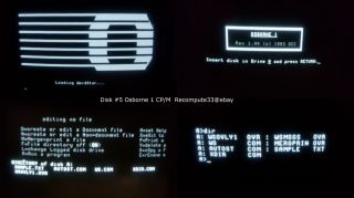 Osborne 1 / 1A System/bootdisk 5 DISKS CP/M,  Help,  Mbasic,  SuperCalc,  Wordstar,  etc. 7