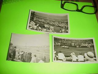 3 Vintage Race Car Photos Start Of The 1936 Roosaveltone Got Date July 4th 1931