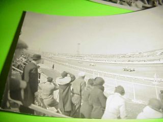 3 VINTAGE RACE CAR PHOTOS START OF THE 1936 ROOSAVELTONE GOT DATE JULY 4TH 1931 5