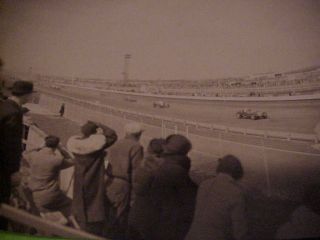 3 VINTAGE RACE CAR PHOTOS START OF THE 1936 ROOSAVELTONE GOT DATE JULY 4TH 1931 6