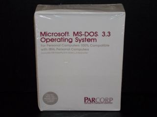 Rare Nos Vtg 1987 Microsoft Ms Dos 3.  3 Operating System Ibm Computer Pc Software
