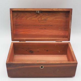 Vintage Lane Cedar Chest Jewelry Trinket Box Arthur Schultz Erie Pennsylvania