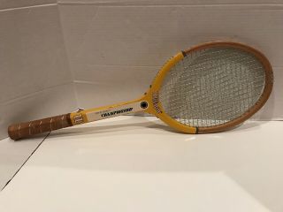 Vintage Wilson Chris Evert Championship 4 1/2” Grip Wooden Tennis Racquet