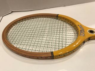 Vintage Wilson Chris Evert Championship 4 1/2” Grip Wooden Tennis Racquet 3