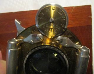 Antique Brass Lens,  Wollensak Opt.  Co,  Rochester,  N.  Y,  Seneca Autic,  Pat.  1901 3