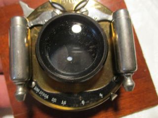 Antique Brass Lens,  Wollensak Opt.  Co,  Rochester,  N.  Y,  Seneca Autic,  Pat.  1901 4
