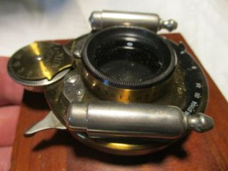 Antique Brass Lens,  Wollensak Opt.  Co,  Rochester,  N.  Y,  Seneca Autic,  Pat.  1901 5
