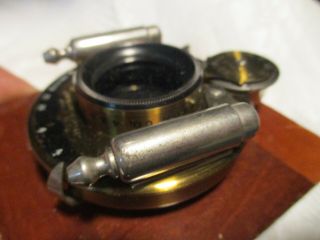 Antique Brass Lens,  Wollensak Opt.  Co,  Rochester,  N.  Y,  Seneca Autic,  Pat.  1901 6