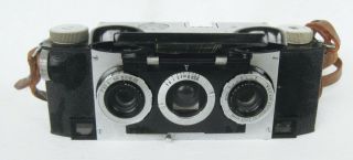 Stereo Realist 3d Camera Case Strap David White Co 3.  5 Anastigmat Lens 1950 