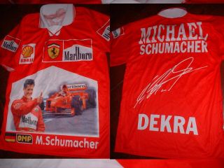 Michael Schumacher S Formula One F1 Motor Racing Shirt Jersey Vintage Ferrari A