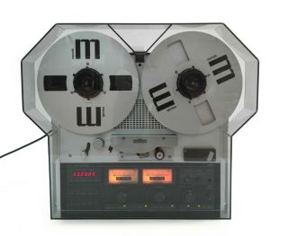 Grey Dust Cover with Reel Extensions for Revox PR99 C270 Reel Tape Recorder 3