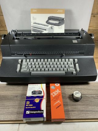 Ibm Selectric Ii Correcting Typewriter Black Vintage For Repair Or Parts