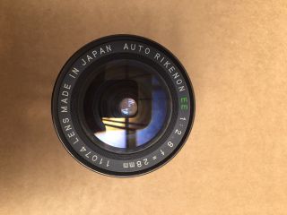 Rikenon 28mm 2.  8 Lens K - Mount/pentax Automatic