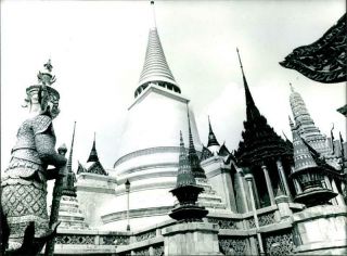 Thailand: Pagodas - Vintage Photo