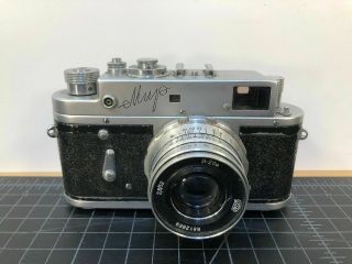 Mir Vintage 35mm Rangefinder Camera,  Lens I - 26m 2.  8/52