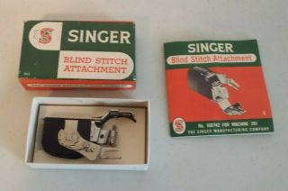 Vintage Singer Blind Stitch Attachment For 301,  160742