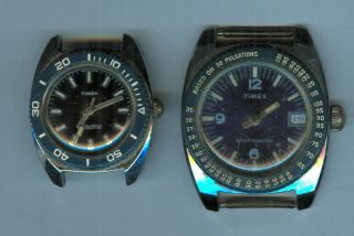Vintage Timex Diver & Nurses Pulsometer (pulsations) Wrist Watches