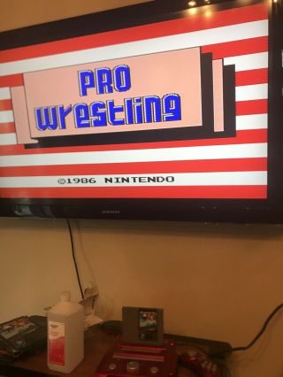 Pro Wresting Game Vintage Nintendo NES -.  Cartridge Great 2