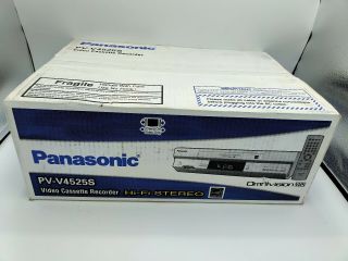 Panasonic Pv - V4525s Vcr Vhs Recorder 4 Head Hi Fi Stereo Omnivision