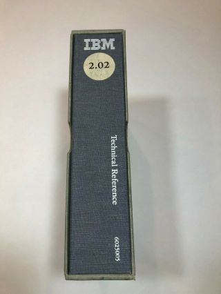 IBM Technical Reference 2.  02 Personal Computer Hardware Reference Library 3