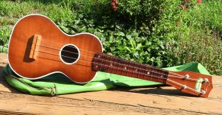 1960s Vintage Harmony Soprano Ukulele,  Made In Usa,  With Gig Bag