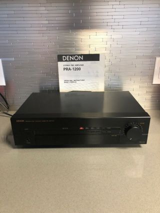 Denon Pra - 1200 Stereo Pre - Amplifier