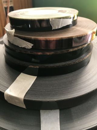 Vintage 16mm Film Cores And One Reel UNKNOWN Content 5 Cores And 1 Reel 2