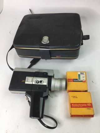 Vintage Canon Auto Zoom 518 8 Video Camera With Case (2h)