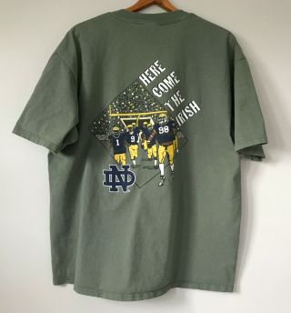 Vintage 1998 Champion Notre Dame Fighting Irish Football The T Shirt Xl 90s
