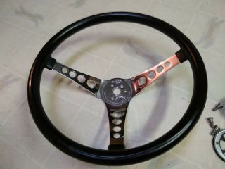Vintage Superior 500 Steering Wheel 14 - 1/2 " Hot Rod Rat Rod Chevy Ford