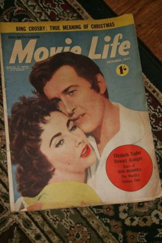 VINTAGE MOVIE LIFE MAGAZINES April 1954,  Oct 54,  Nov 54,  Dec54,  Feb 55 5