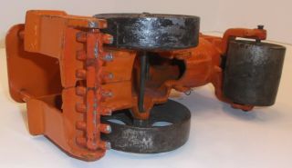 Vintage HUBER Cast Iron Tractor Steam Road Roller 5