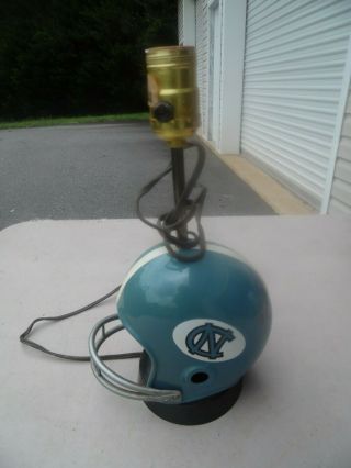 Vintage Unc Tarheels Carolina Chapel Hill College Football Mini Helmet Lamp