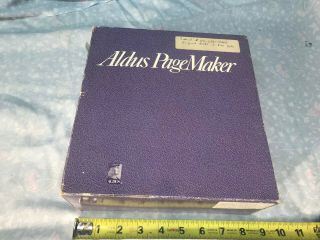 Aldus Pagemaker 4.  0 Software Apple Macintosh 3.  5 Disk 1990 Vintage