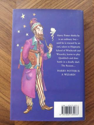 Harry Potter And The Philosopher’s Stone J K Rowling Ted Smart H/B UK 3rd Print 2