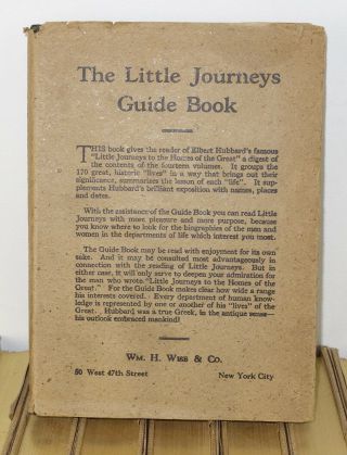 1928 14 Volume Set Little Journeys Elbert Hubbard,  Guide Book W/ DJ ' s Roycroft 2
