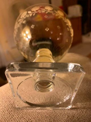 Vintage Fostoria Garland Topaz Champagne/Sherbert Glasses Stem 4020 3