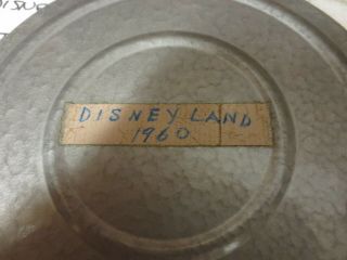 VINTAGE 8MM DISNEYLAND HOME MOVIE,  1959 SMALL REEL IN 1960 TIN BOX CANNISTER 7
