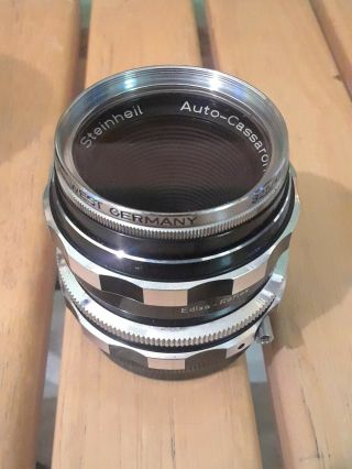 Steinheil Auto - Cassaron 1:2.  8 50mm Camera Lens West Germany