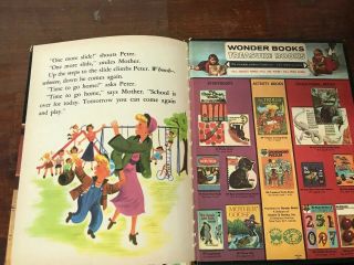 1953 Peter Goes to School Wanda House,  Hal Doremus,  Wonder Books B 3