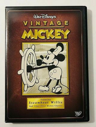 Vintage Mickey Dvd 2005 Disney Steamboat Willie