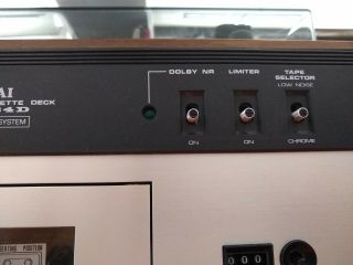 Akai CS - 34D Vintage Stereo Cassette Deck Dolby 6