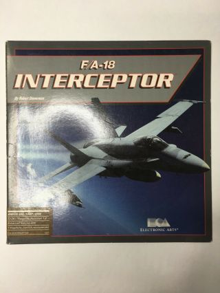 F/a - 18 Interceptor - 3.  5 " Disc - Ea Electronic Arts - Commodore Amiga -