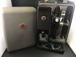 Vintage Kodak Showtime 8 Cine - Kodak Movie Projector W/ Reels And Case